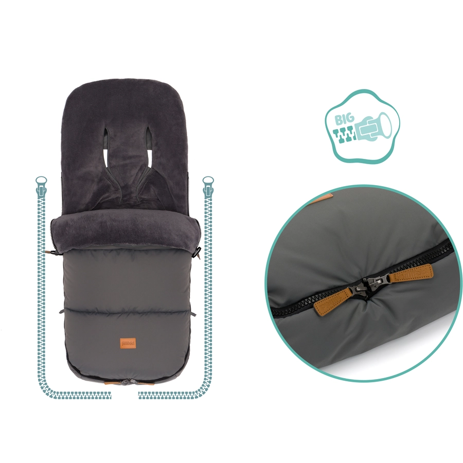 fillikid Winterfußsack Kinley grau