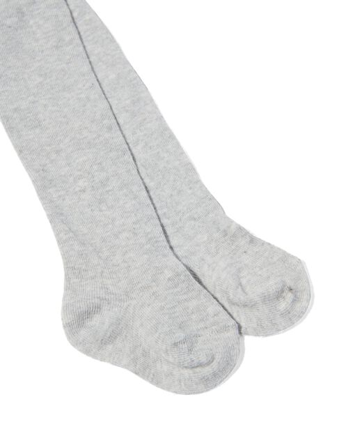 2 collants epais bébé gris chiné