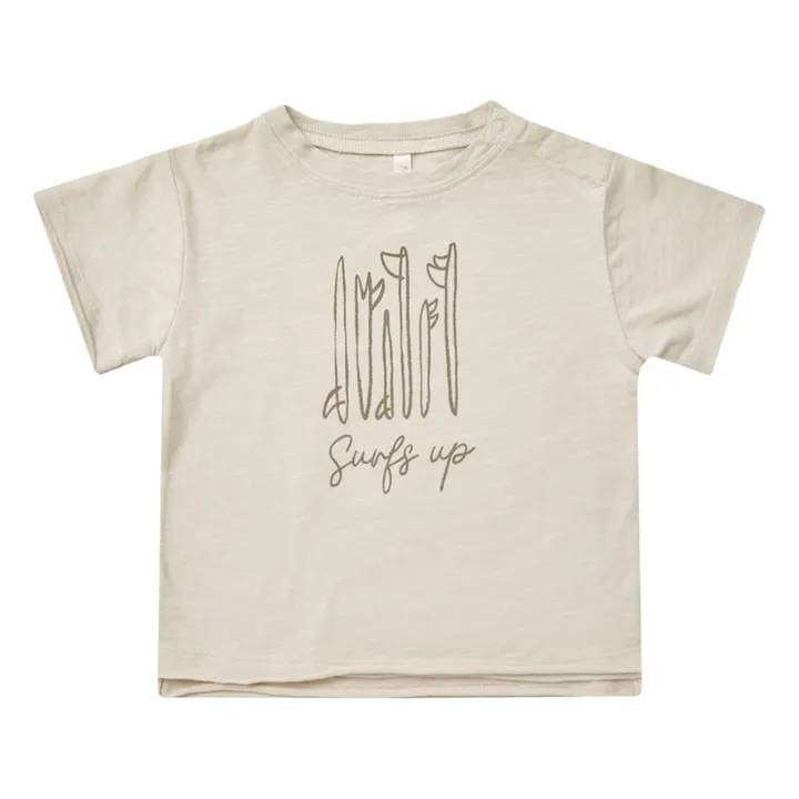 Rylee + Cru T-Shirt Surfs Up | Gris tourterelle