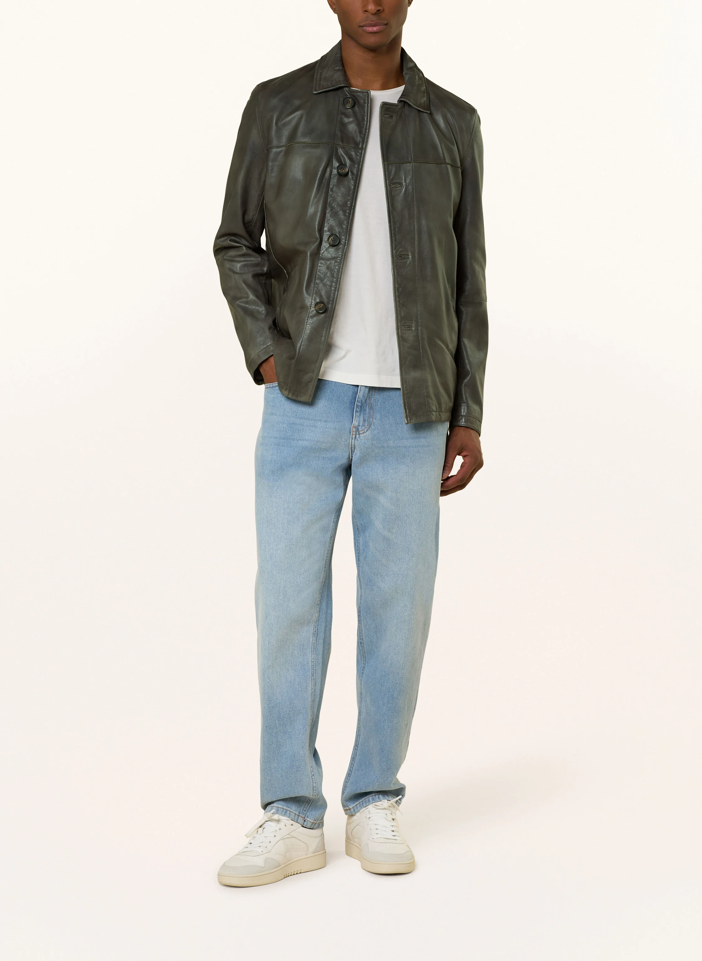 MILESTONE Lederjacke MSHAMPTON