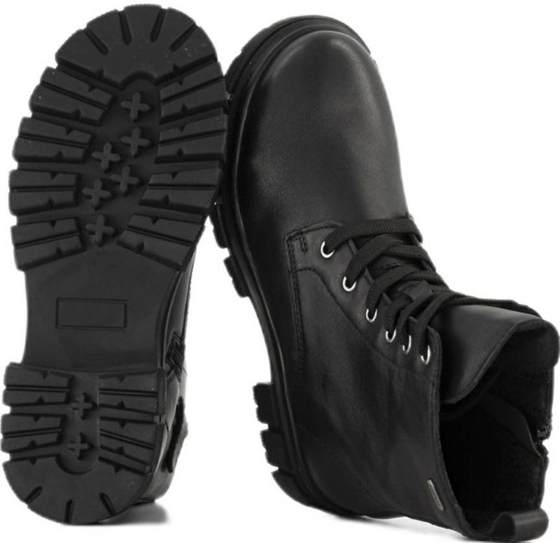ESPRIT - Leren Veterboots - Zwart