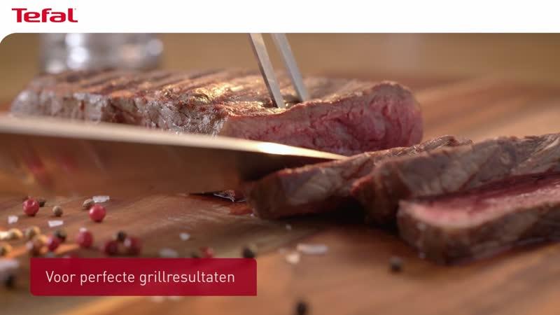 OptiGrill+ GC718D Slimme contactgrill met grilltang - 6 automatische programma's
