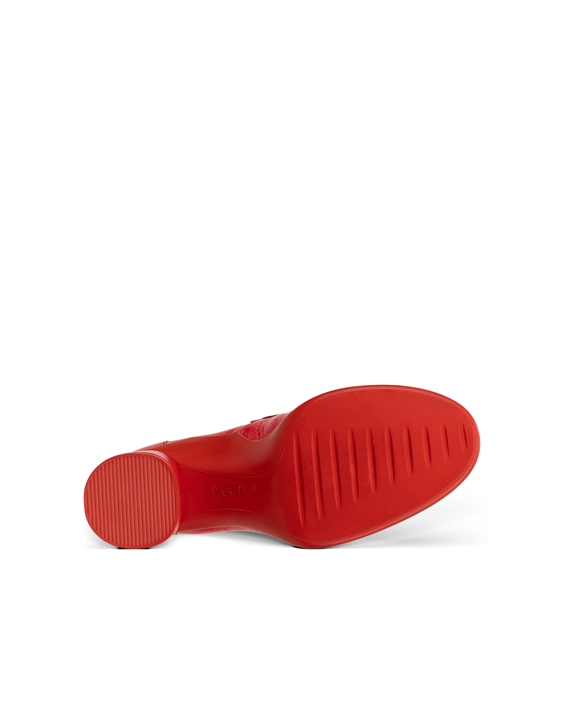 ECCO SCULPTED LX 55 Damen Lederloafer mit Blockabsatz Rot