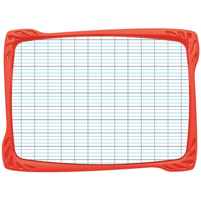 Maped - Kit ardoise blanche incassable - avec feutre et effaceur - double face grands carreaux (seyes) - disponible dans différentes couleurs