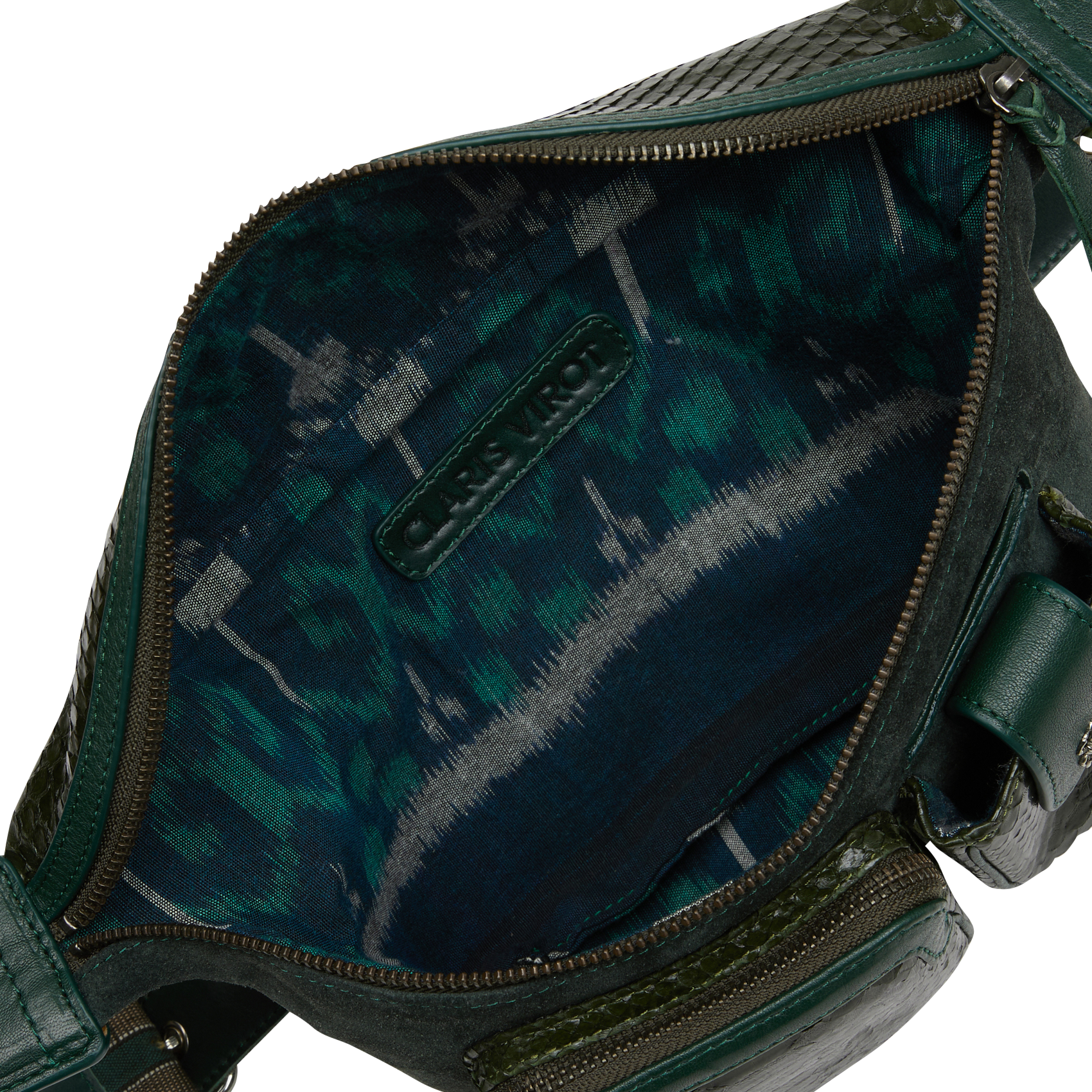 ROMEO - Sac ceinture en cuir de python | Vert