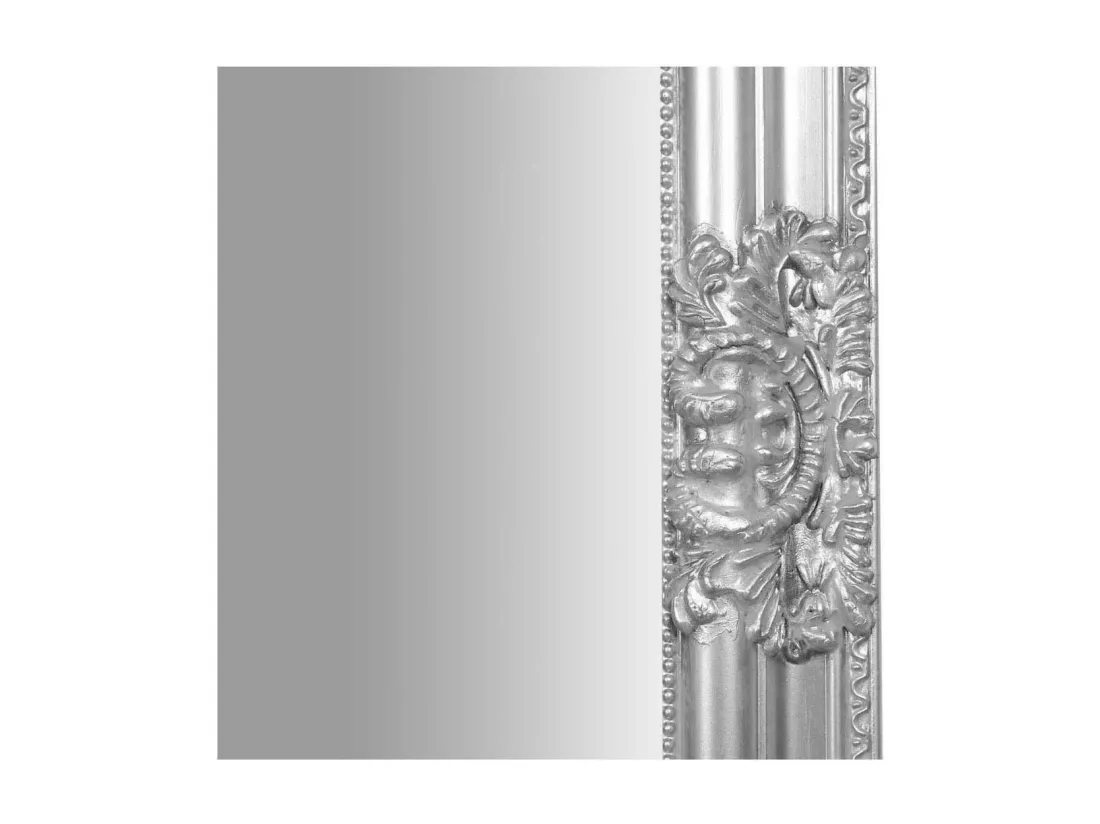 Miroir mural long - Miroir sol et mural cadre bois - 180x4x72 cm