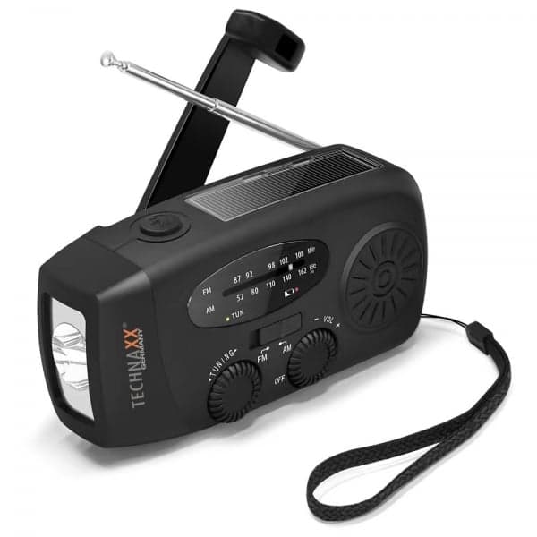 Technaxx Radio med håndsveiv og solcelle - TX-238