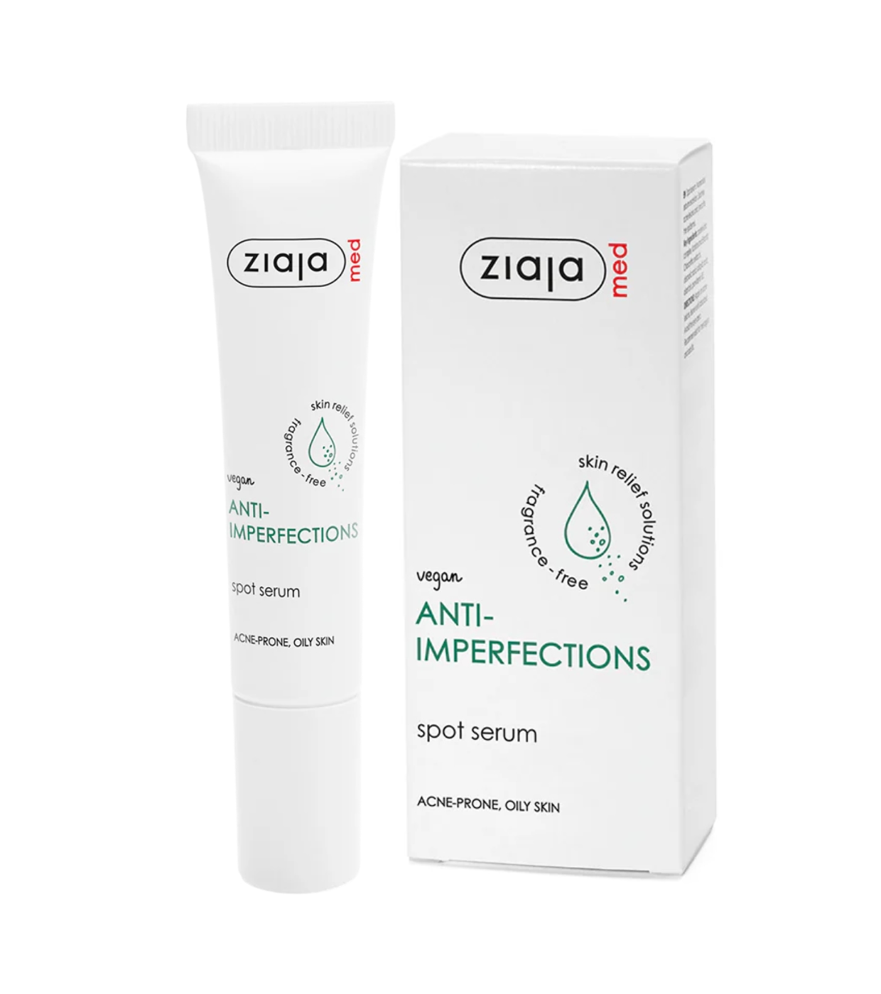 Ziaja Med - *Anti-imperfections* - Sérum facial localizado para pele com tendência acneica