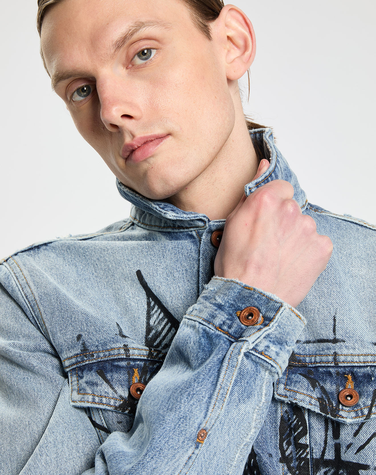 Scotch & Soda Veste en jean bleue