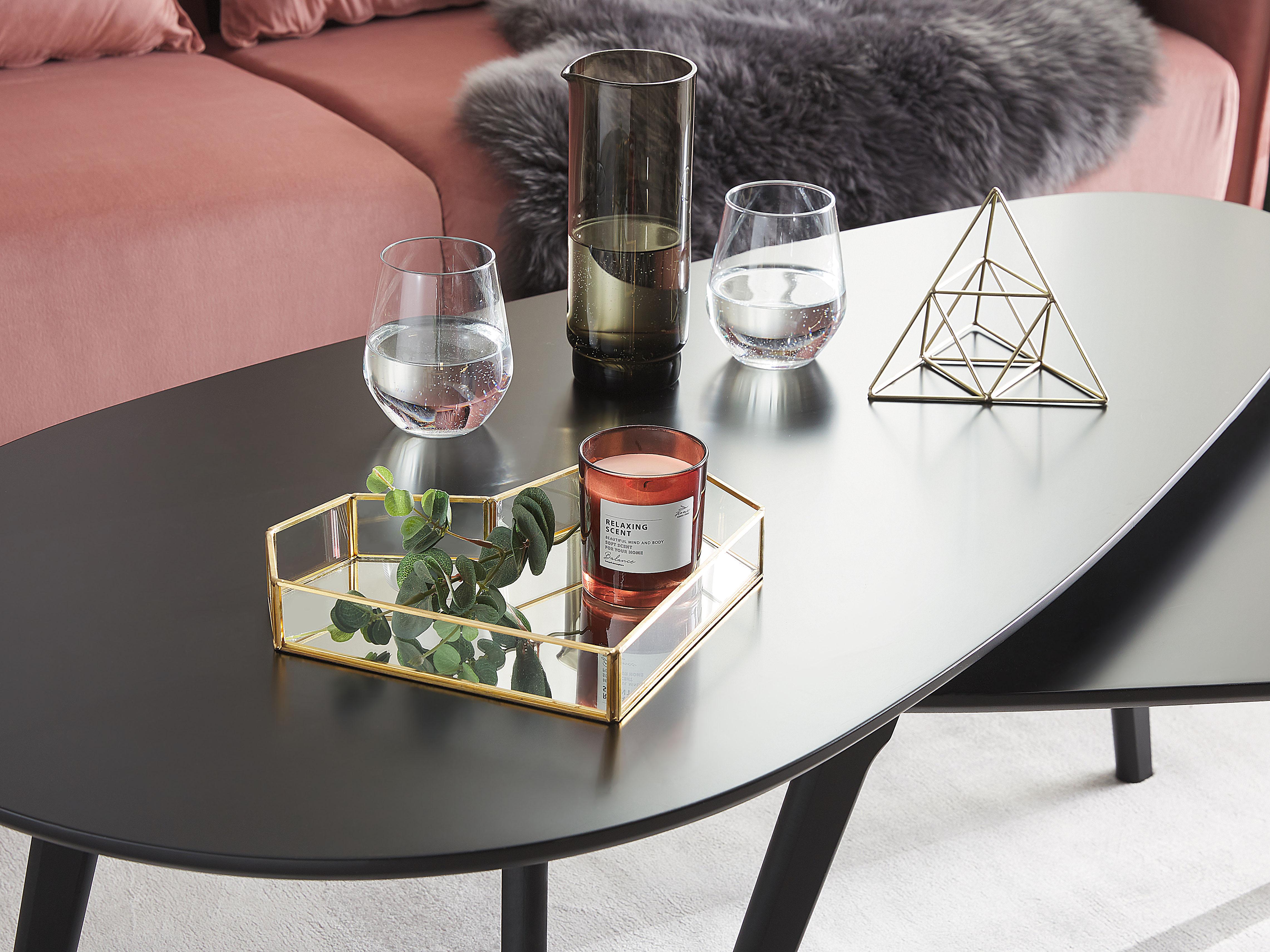 Decoratief dienblad Hart PONTIVY Glas Goud
