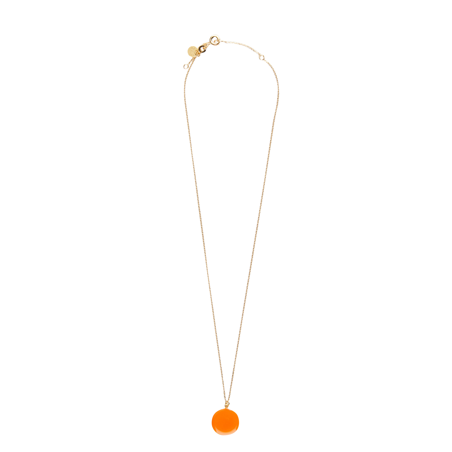 INDIEN - Collier en plaqué or | Orange