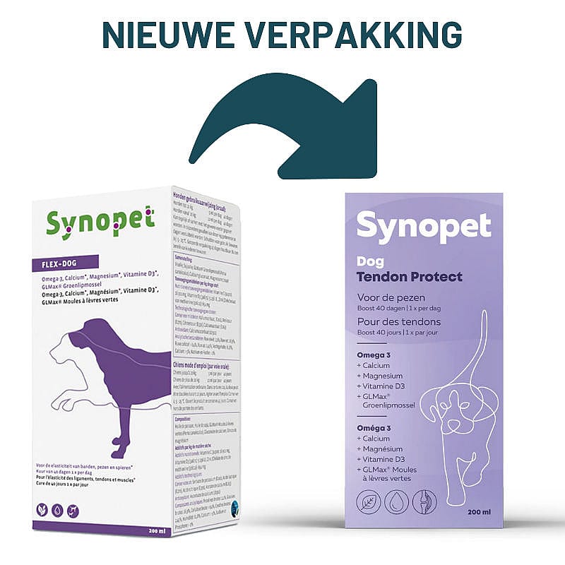 Synopet Flex-Dog de kuur voor soepele pezen en spieren van uw hond