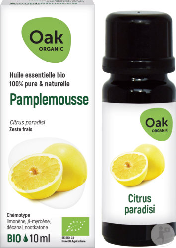 Oak Organic Pamplemousse Huile Essentielle 100% Pure Et Naturelle Flacon 10ml