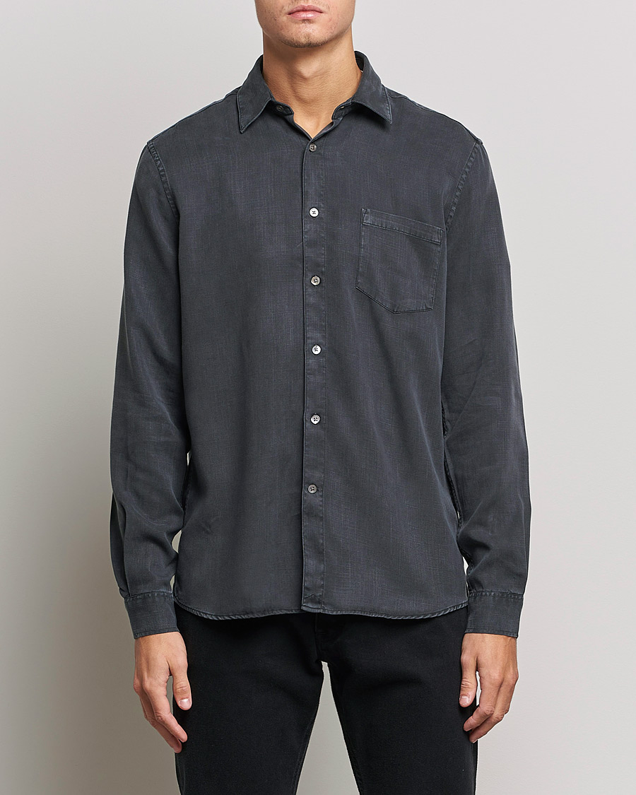 A Day's March Daintree Lyocell Shirt Off Black