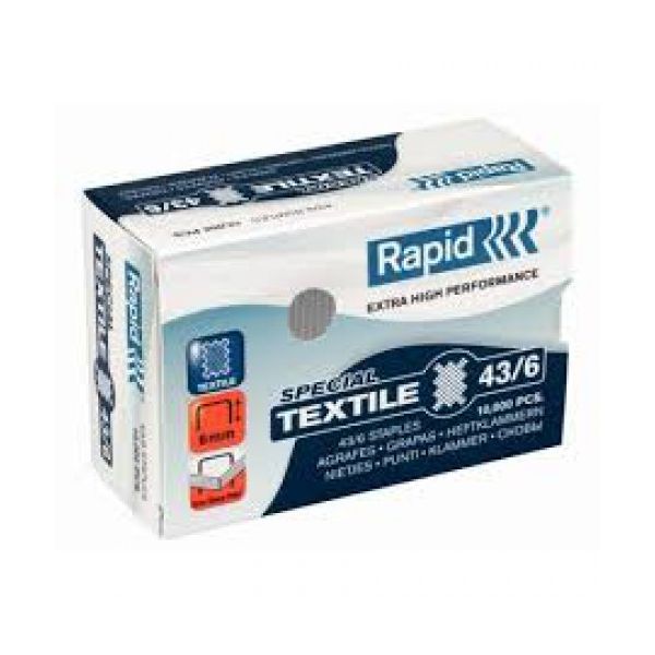 Rapid Caixa 10000 Agrafos nº 43/6