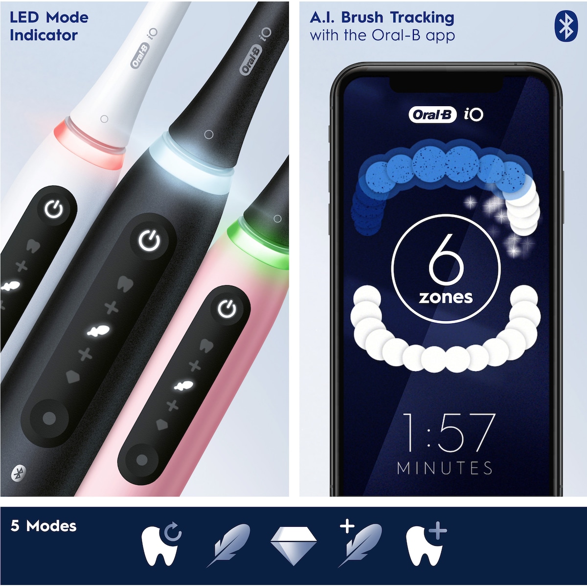 Oral-B iO 5s elektrisk tannbørste 414940 (blush pink)