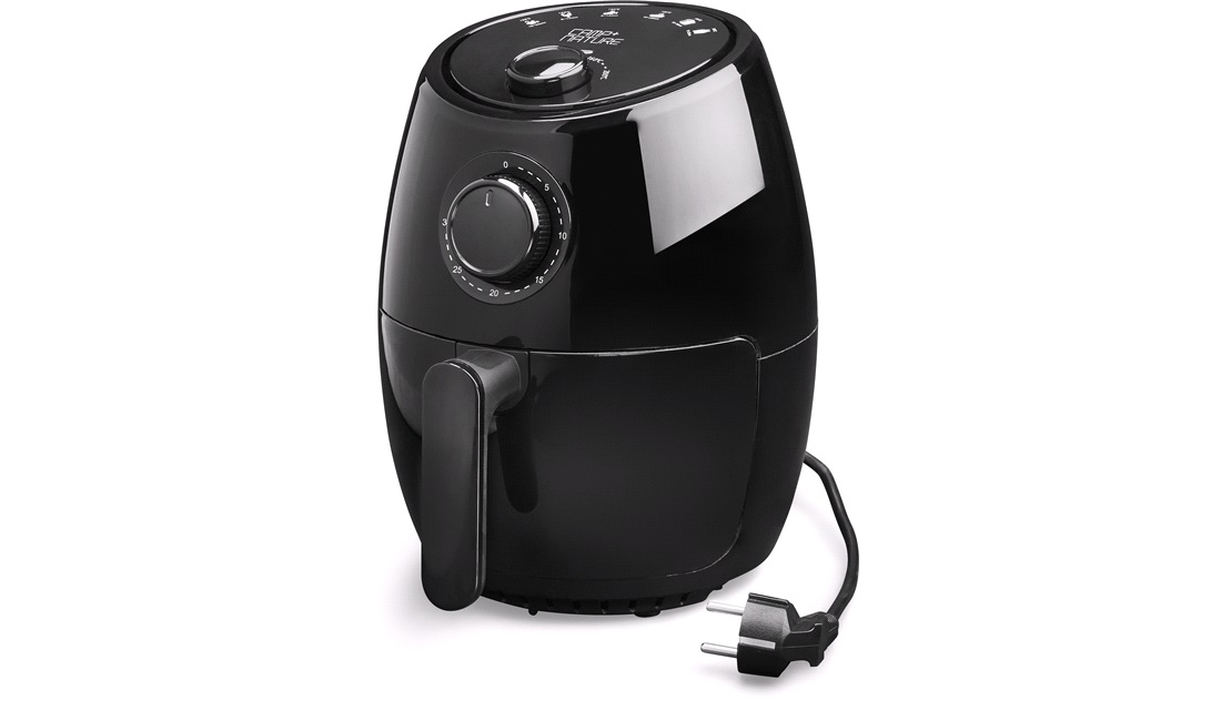 Airfryer med timer, 1000W, 2 l.