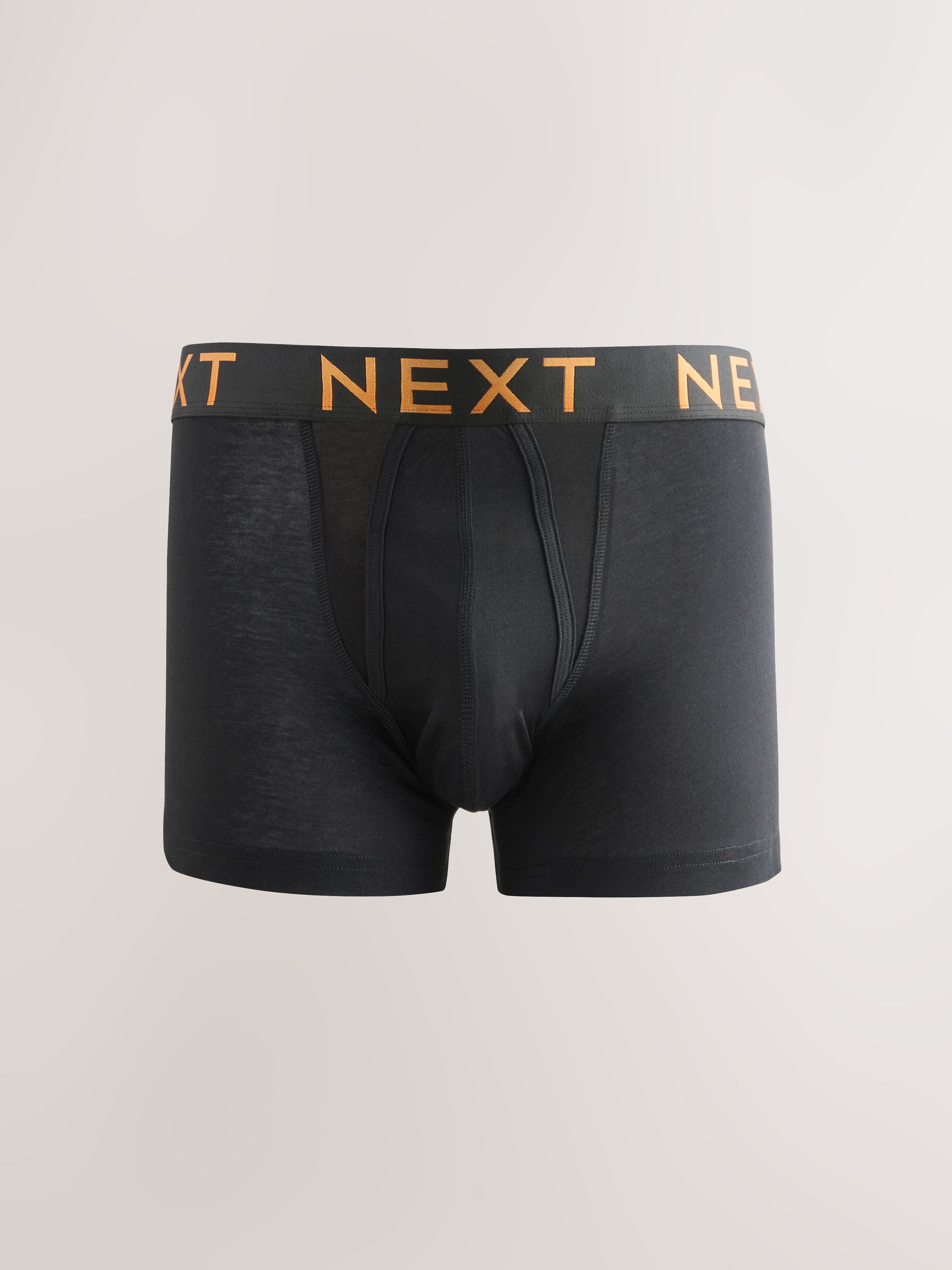 Zwarte tailleband met felgekleurde tekst in ombré - Hipster boxers van katoenrijke mix