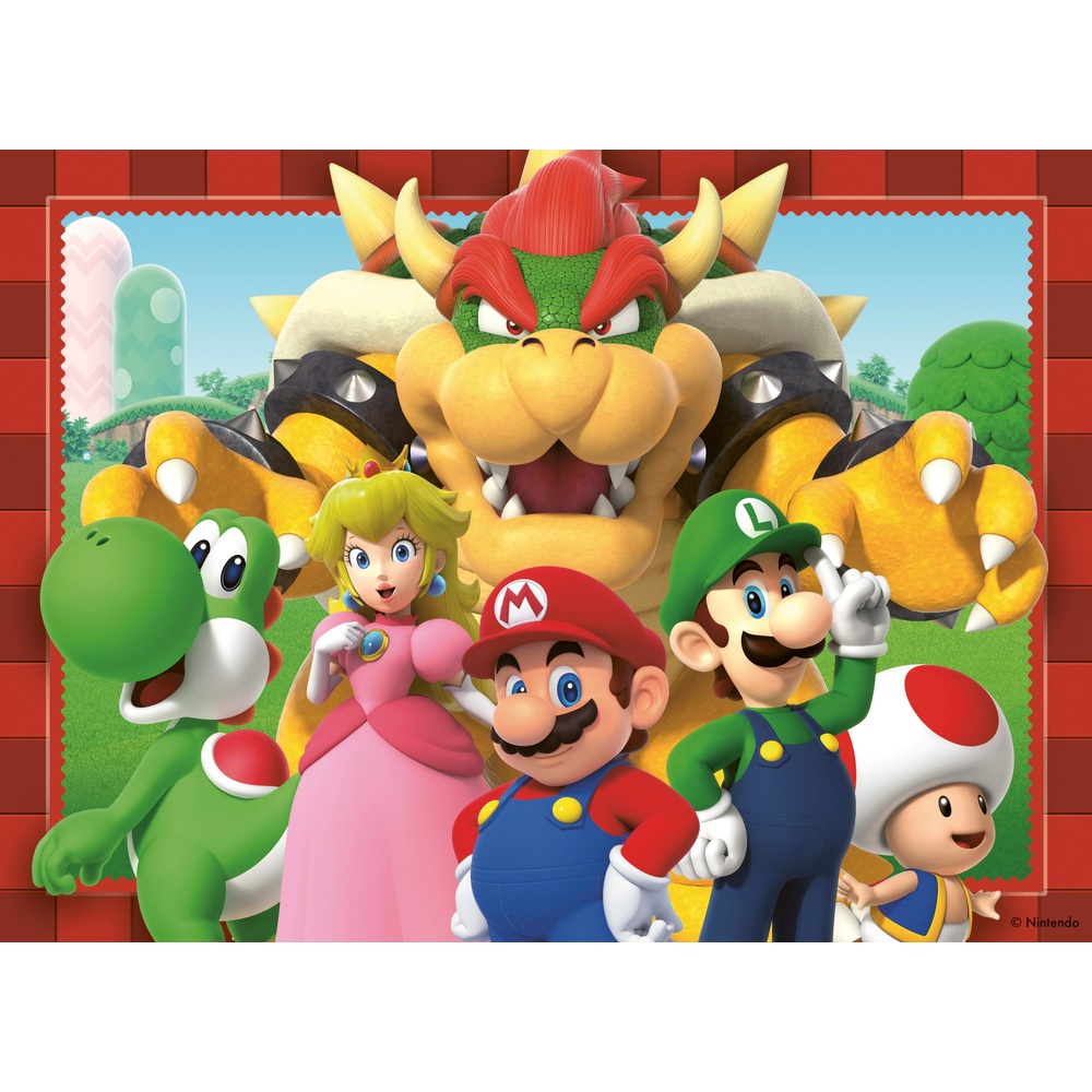 Ravensburger Super Mario 4 x 100-teiliges Puzzle-Bumper-Pack