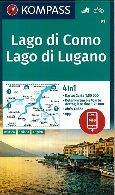 KOMPASS - 91 LAGO DI COMO 1 50 000