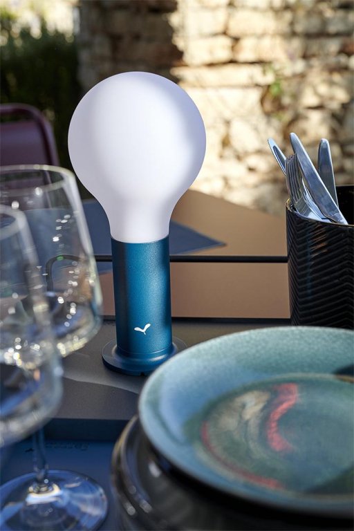 Fermob Aplo H24 tafellamp LED oplaadbaar Red Ochre