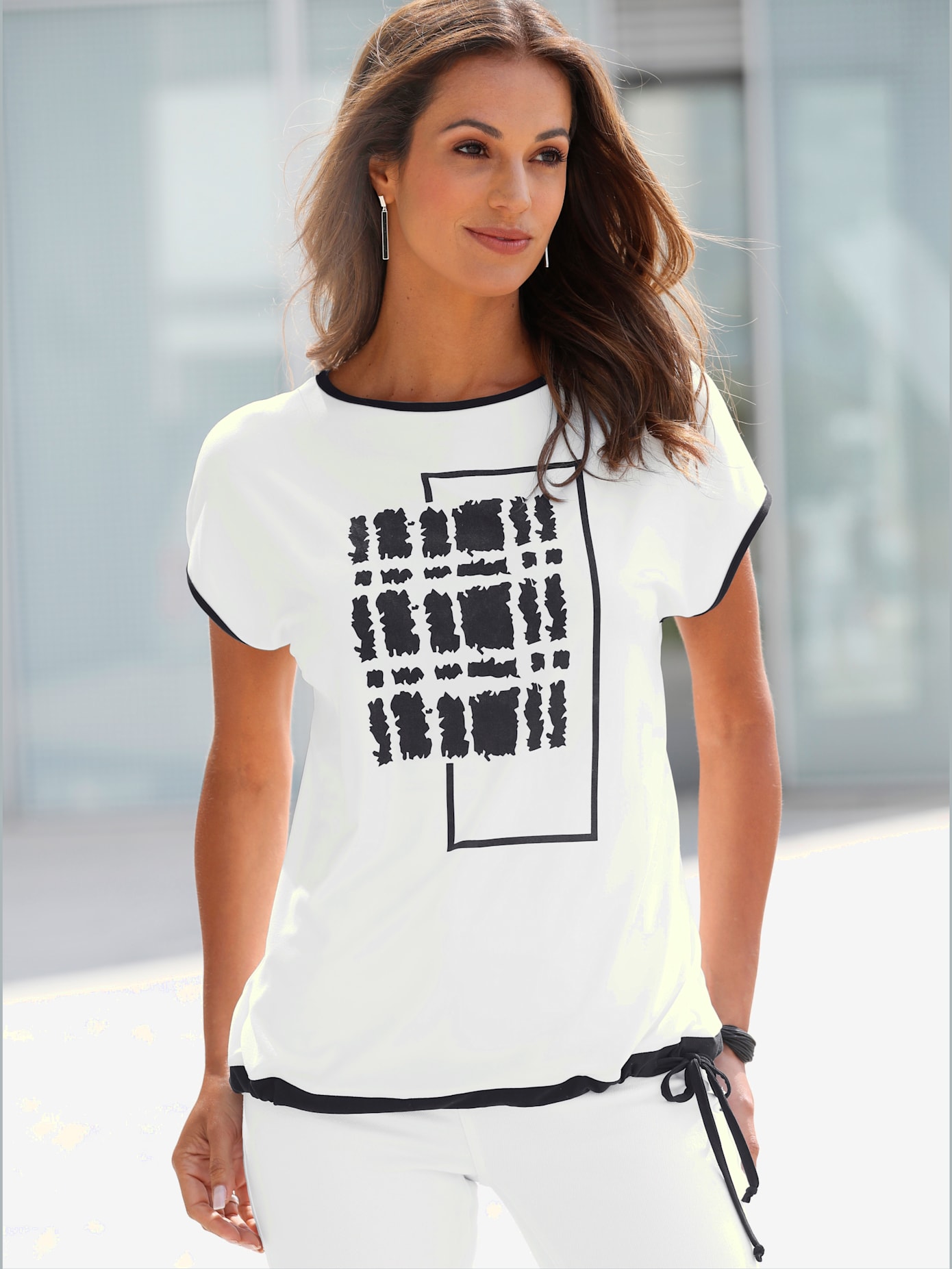 T-shirt à encolure ronde superbe qualité douce et fluide