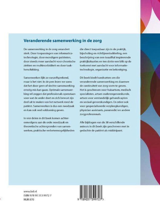 Boek - Samenwerken in de Zorg - Theoretische Achtergronden - Praktische Verbeteringen