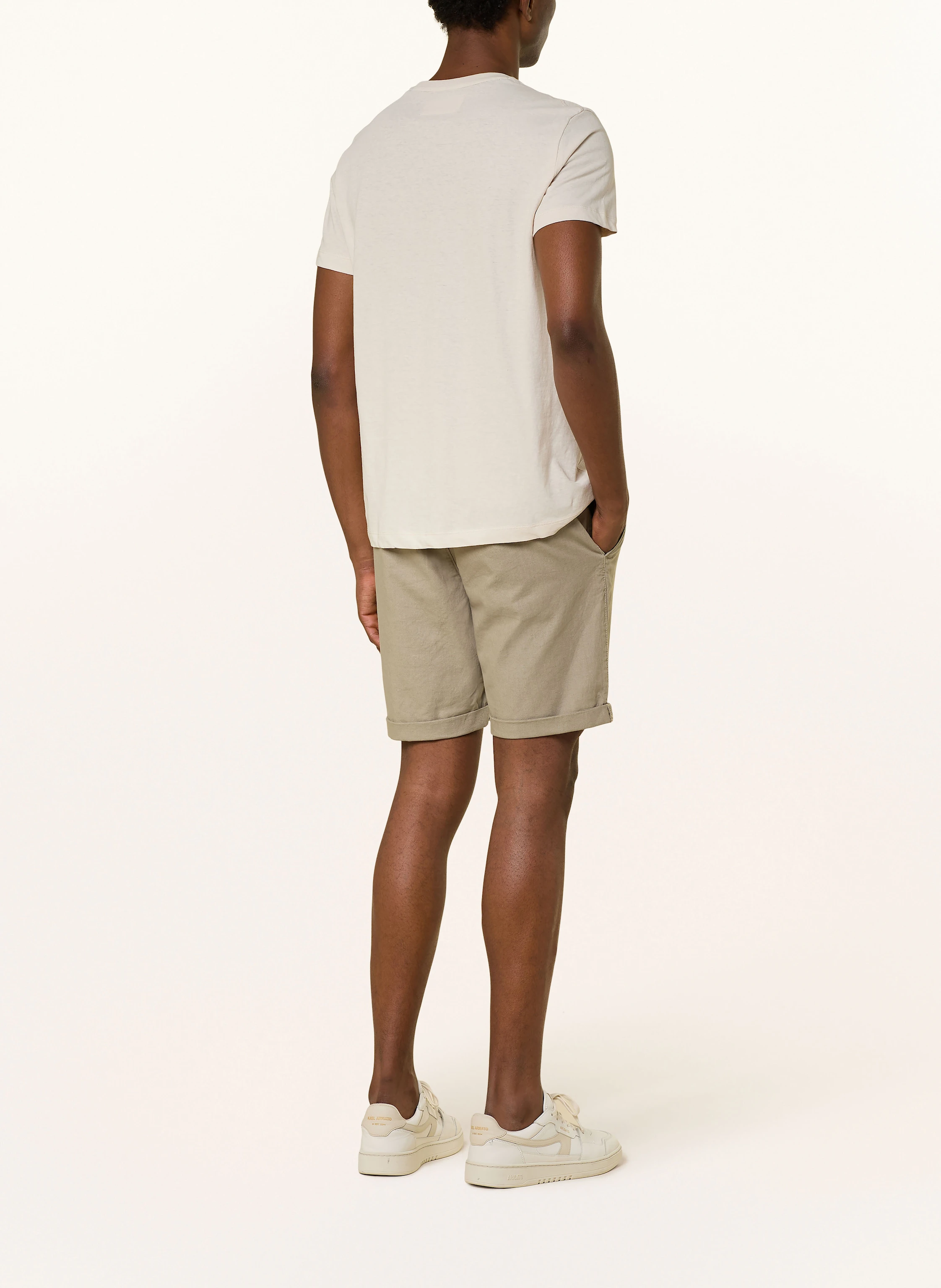 STROKESMAN'S Chinoshorts Slim Fit mit Leinen