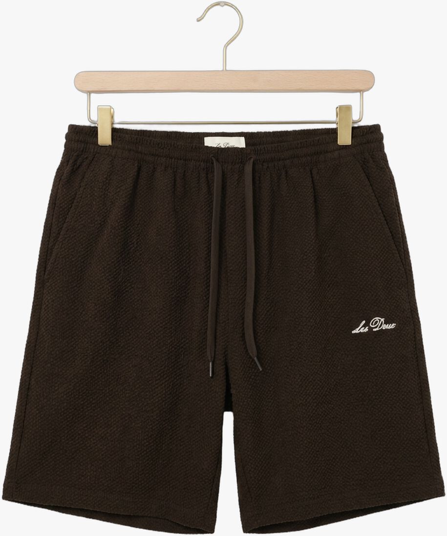 bruine les deux zwembroeken stan seersucker swim shorts