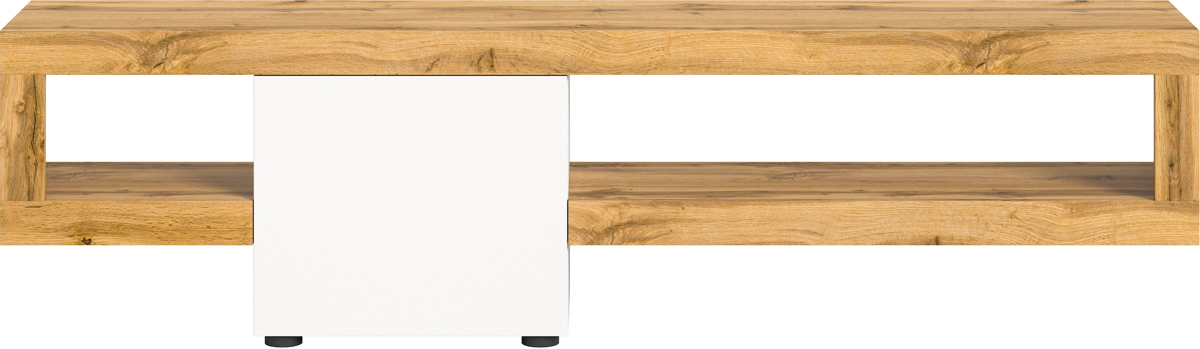 INOSIGN Lowboard »Zolder, Breite 190 cm, push-to-open, 1 Tür, 2 offene Fächer« TV-Board, TV-Möbel, Media-Möbel, Fernsehschrank