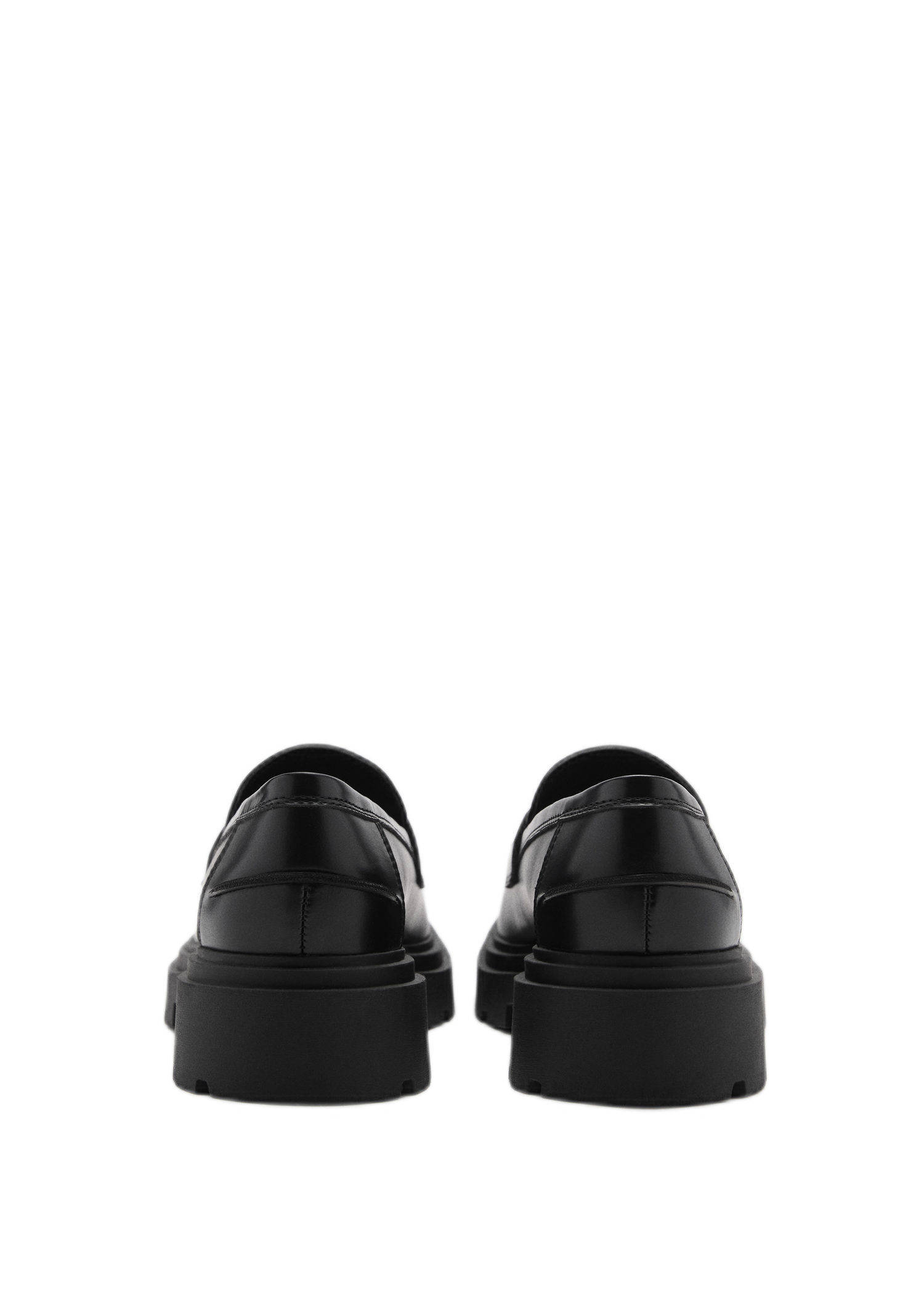 MANGO TEEN chunky loafers zwart