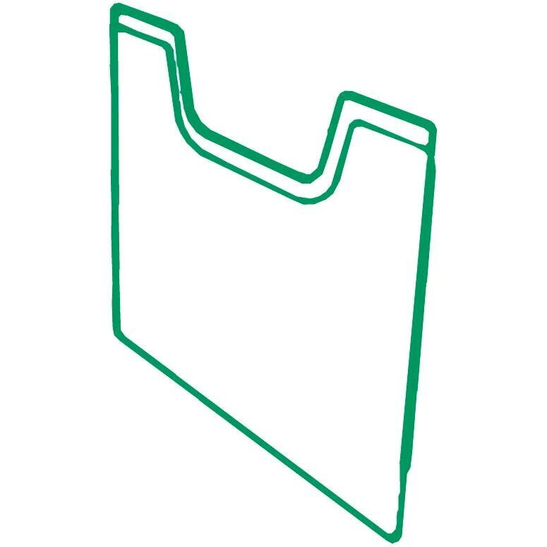 Plaque de recouvrement A4 vertical - Vert bouteille