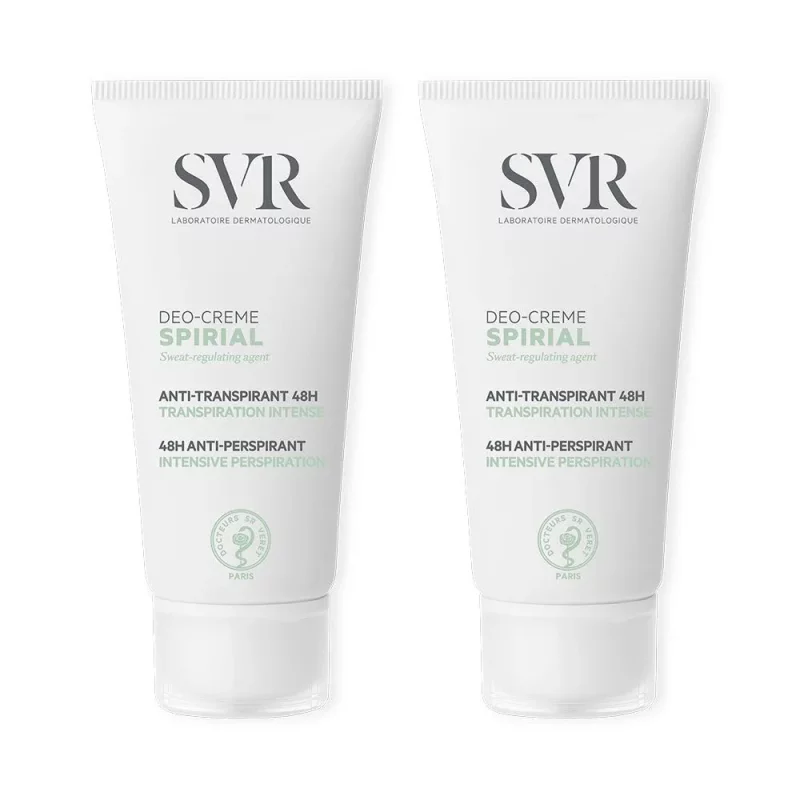 Spirial Crème Anti-Transpirante - Lot de 2 x 50ml