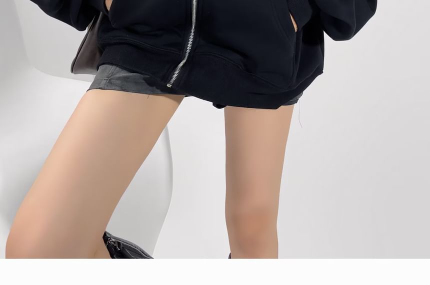 Amyway - Effen hoodie met rits