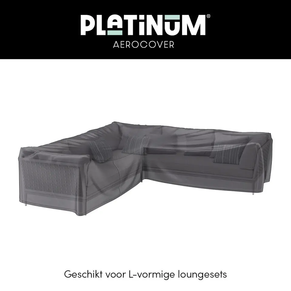 Platinum Aerocover loungesethoes L-vorm 270x270 cm