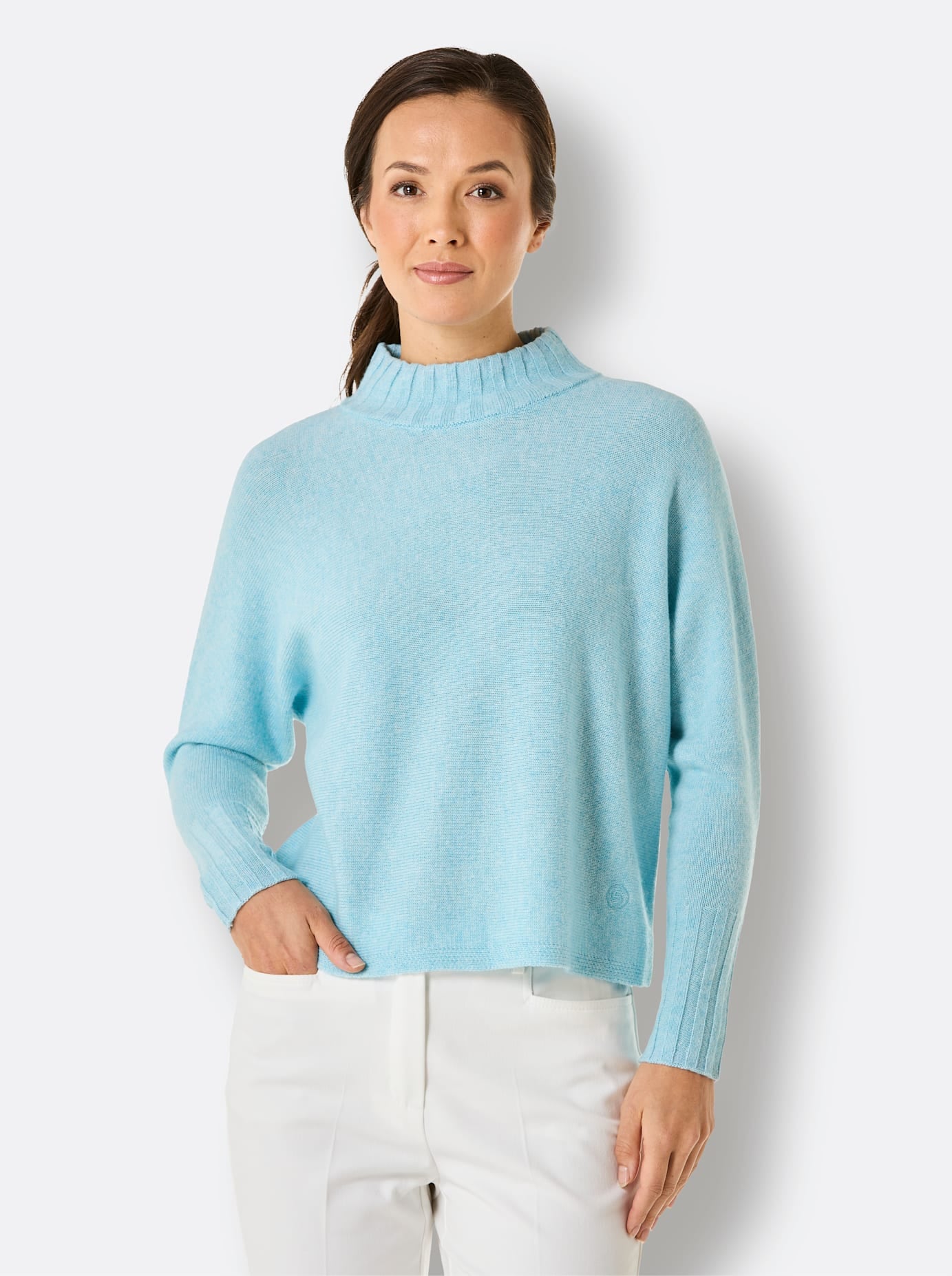 CREATION L PREMIUM Stehkragenpullover »Merino-Kaschmir-Pullover«