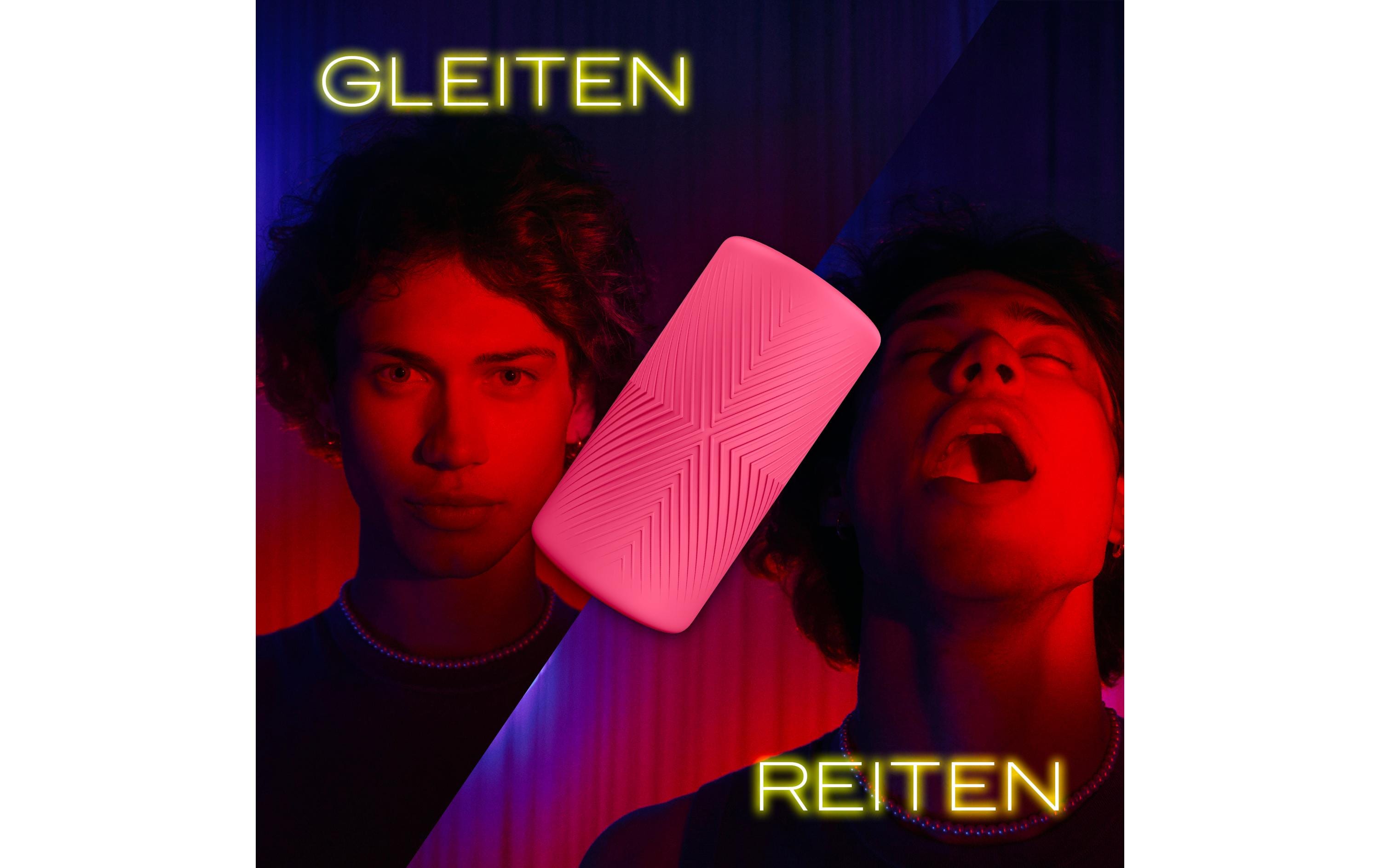 Masturbator Slide & RideMasturbation Sleeve mit flexiblem Innenkanal