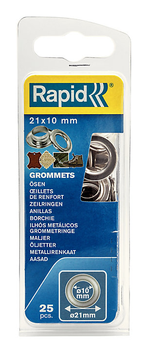 Oeillets de renfort Rapid 10 x 21mm