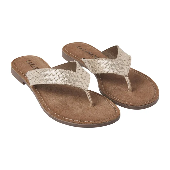 Lazamani Shiny Weave Teenslippers Dames