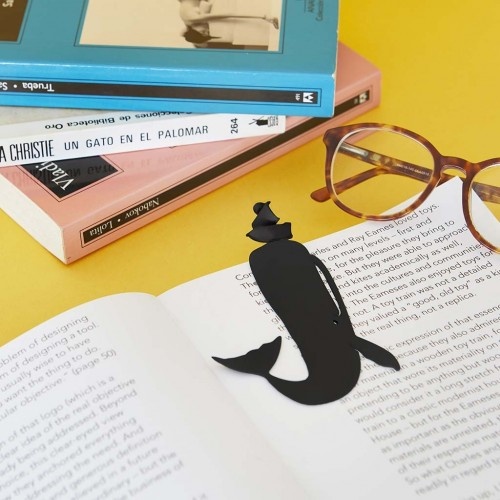 Marcador de livros preto Balvi Moby Dick