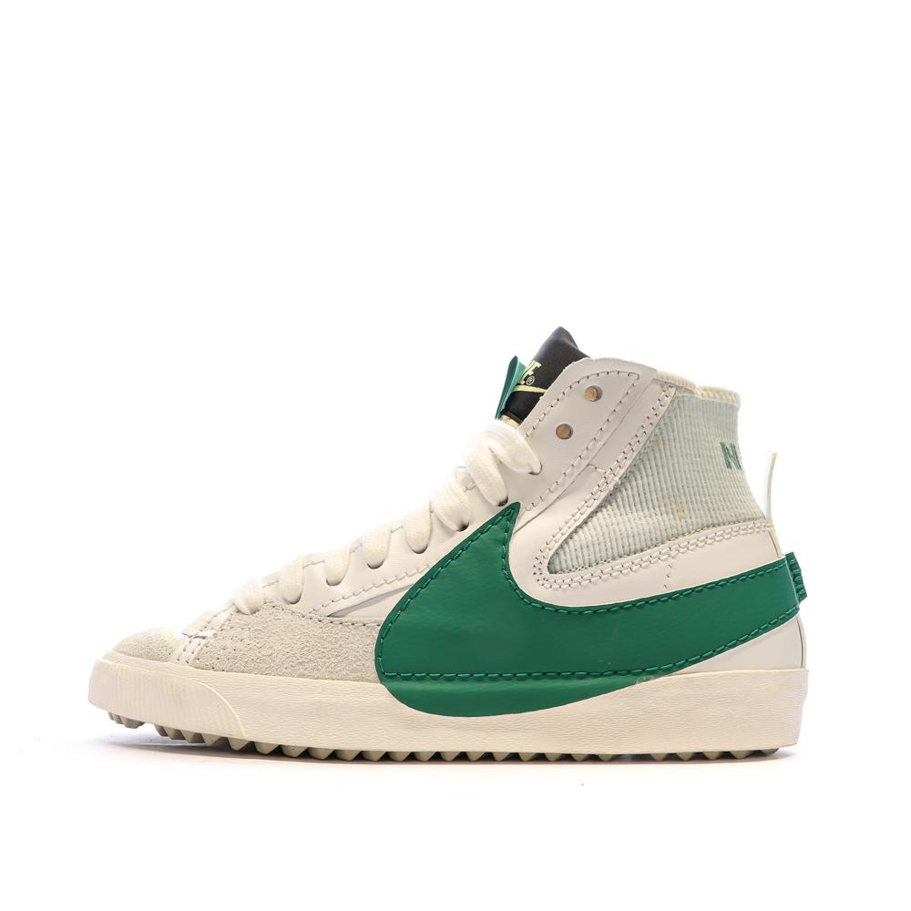 Nike Baskets Blanches/Vertes Homme Nike Blazer Mid '77