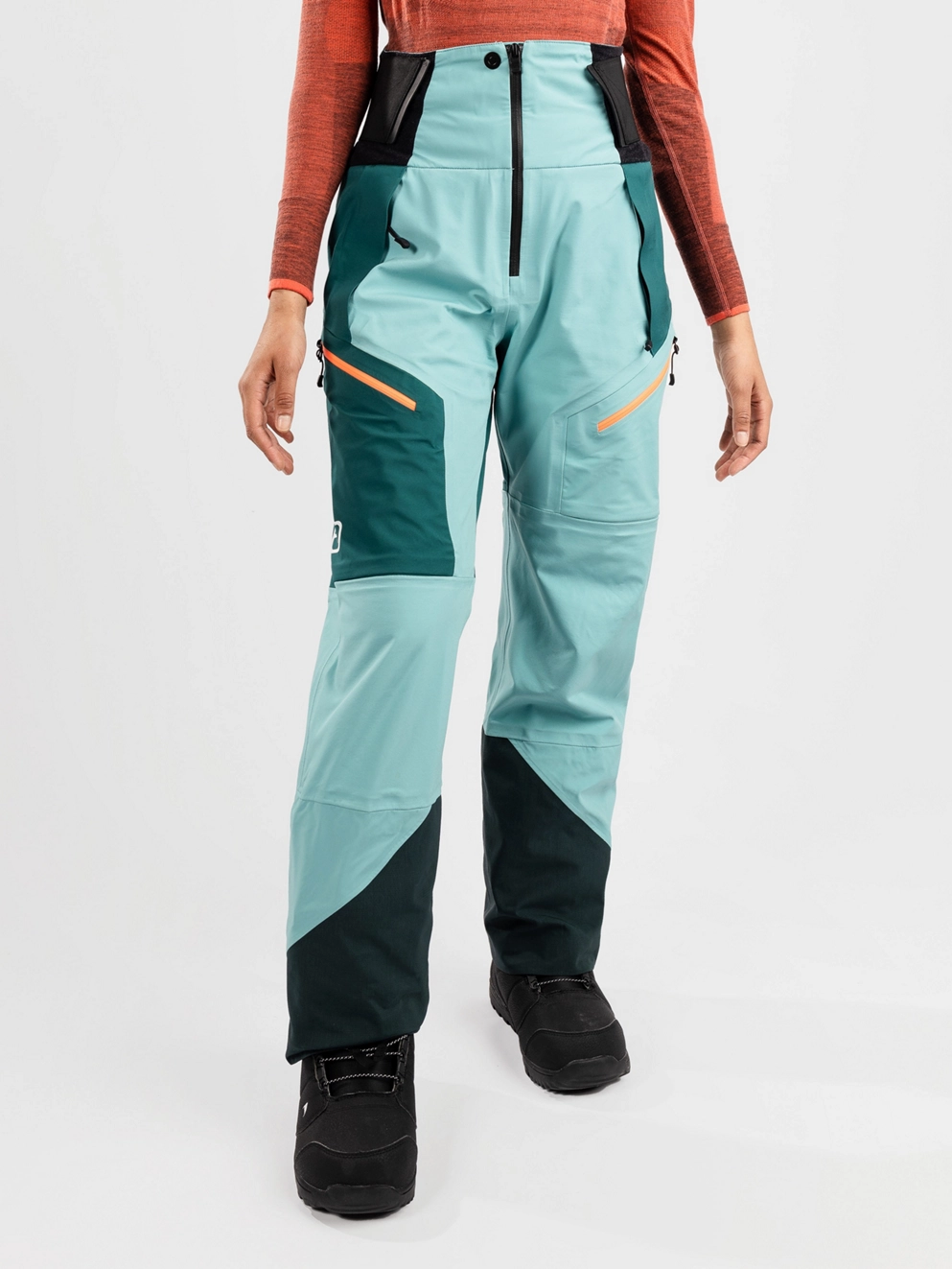 Ortovox 3L Guardian Shell Pants ice waterfall