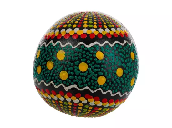 Maracas en noix de coco couleurs assorties 10x10x20h