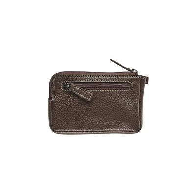 Porte-monnaie/porte-clés avec fermeture éclair Dakota - brun - label M