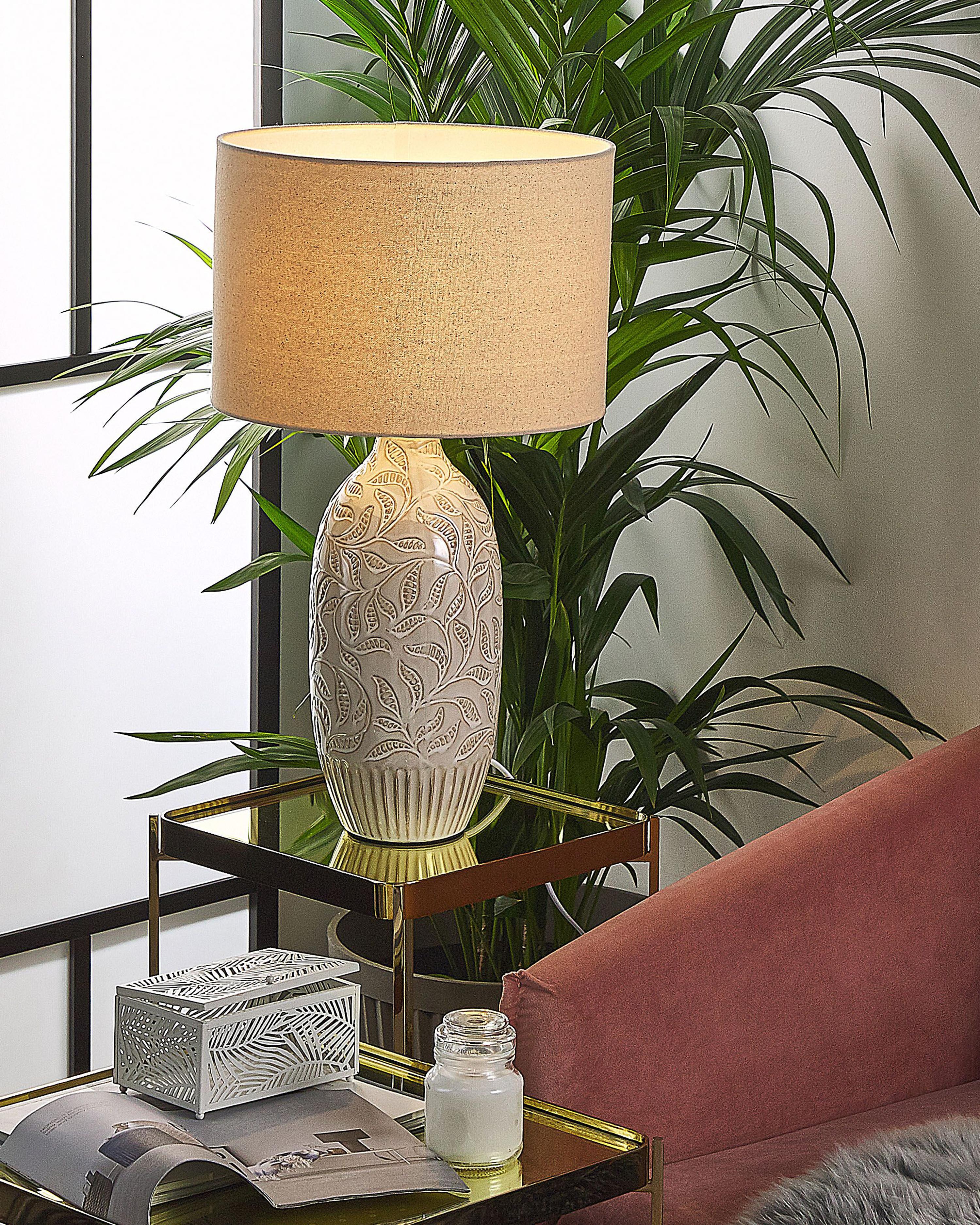 Tafellamp SALZA Keramiek Beige