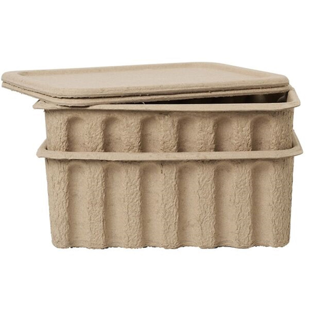 Paper Pulp Box Large 2 stk. - Ferm Living → Luksusbaby.dk