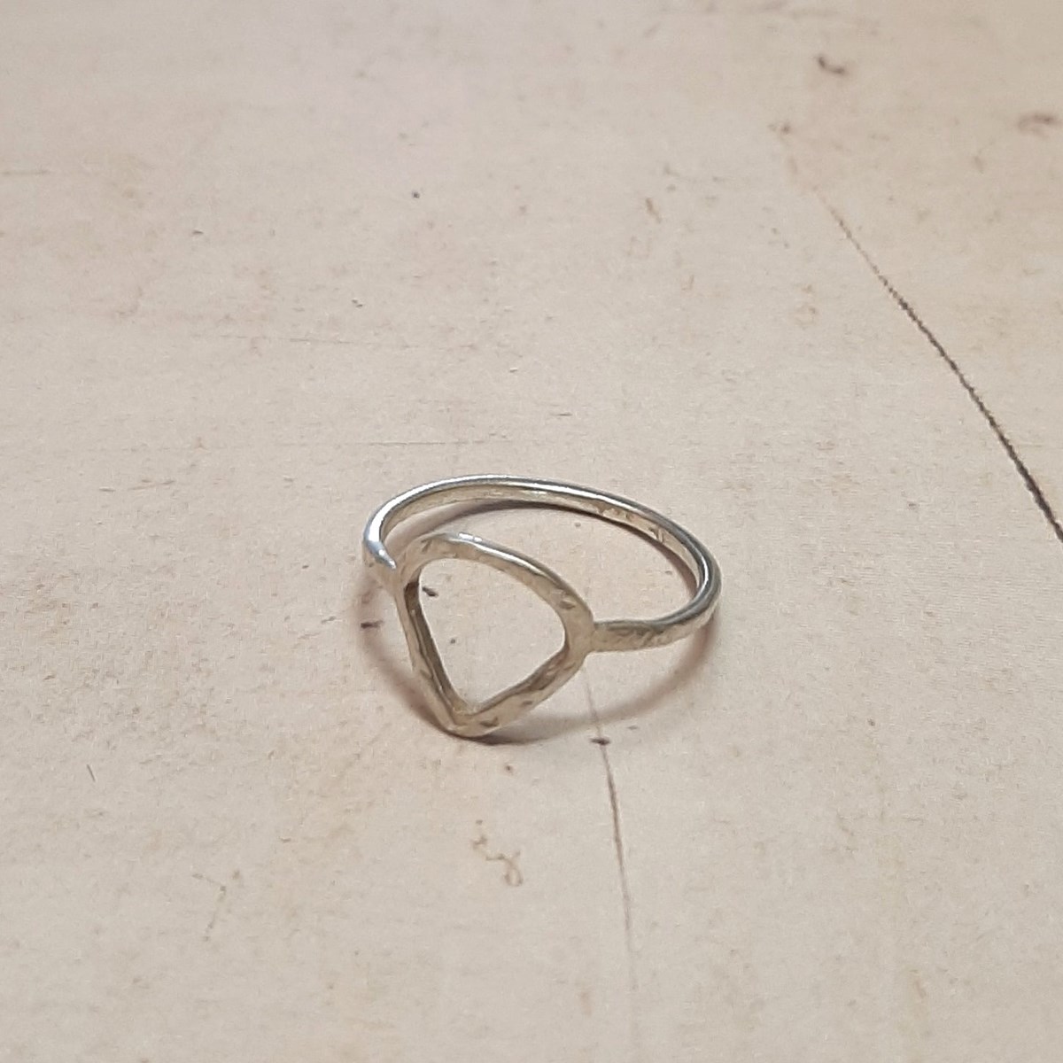 Bague Argent Massif Martelé Camboriú