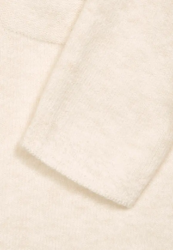 Pullover in Melange Optik - cream white melange