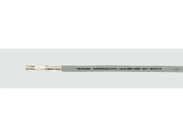 HELUKABEL 49624, Lavspændingskabel, Grå, Polyvinylchlorid (PVC), Cooper, 0.14 mm², 27,6 kg/km