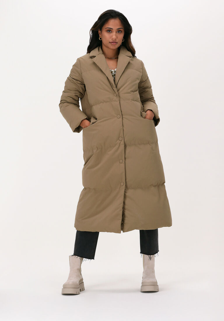 STAND STUDIO olijf stand studio gewatteerde jas gryer coat